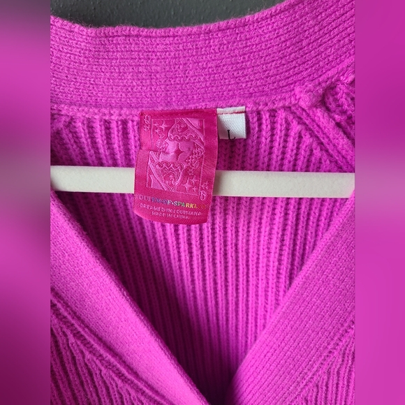 Queen Of Sparkles Guitar Cardigan, Size Large - Picture 2 of 8